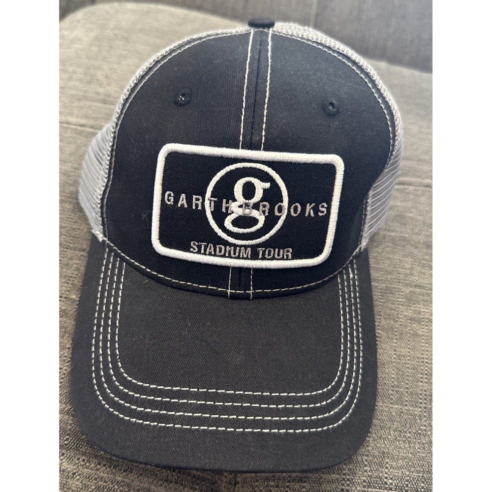 Adult Garth Brooks Stadium Tour Snapback Black Mesh Adjustable Baseball Ball Cap